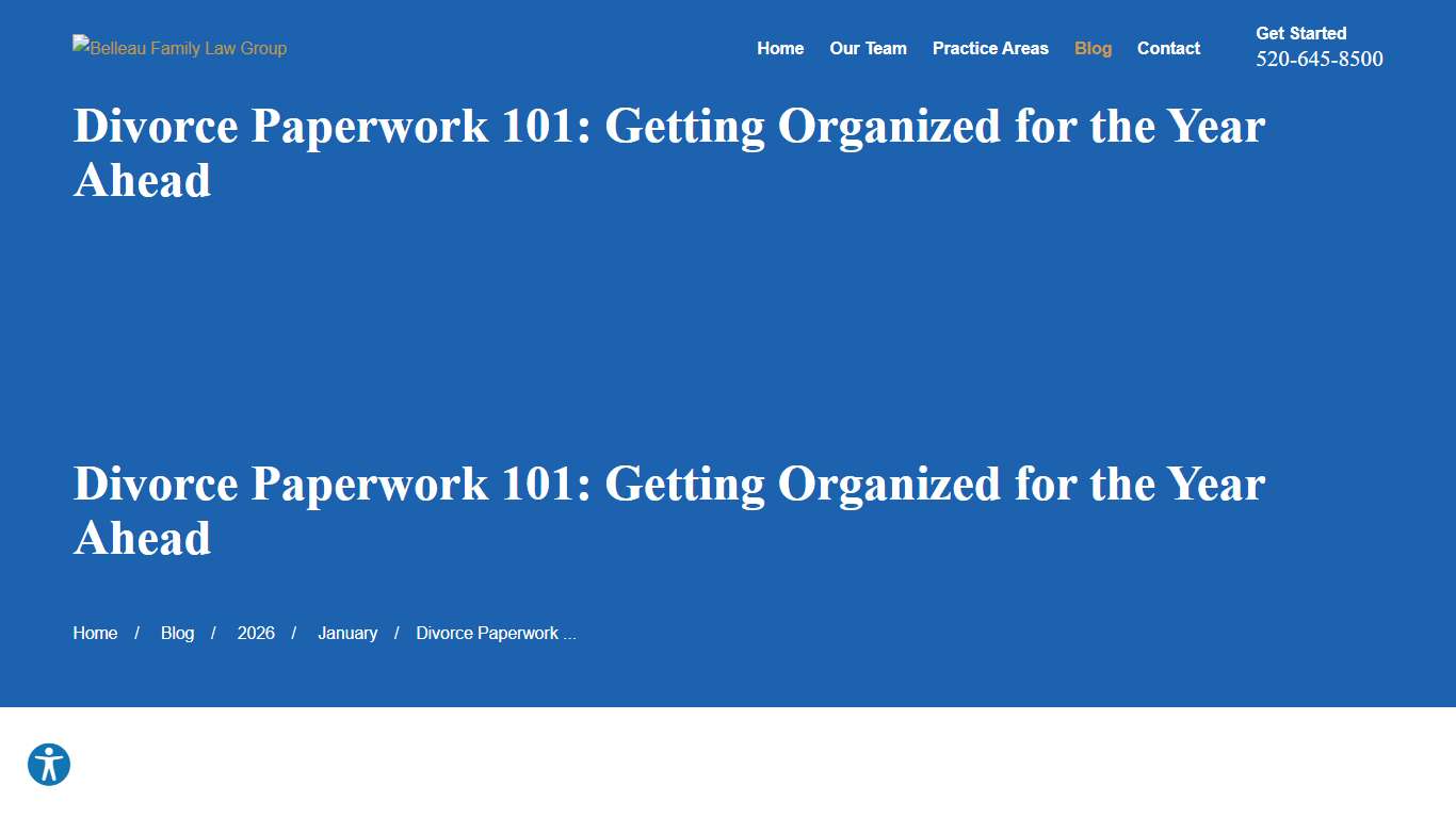 Divorce Paperwork 101: Getting Organized for the Year Ahead
